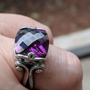 Amethyst cocktail ring